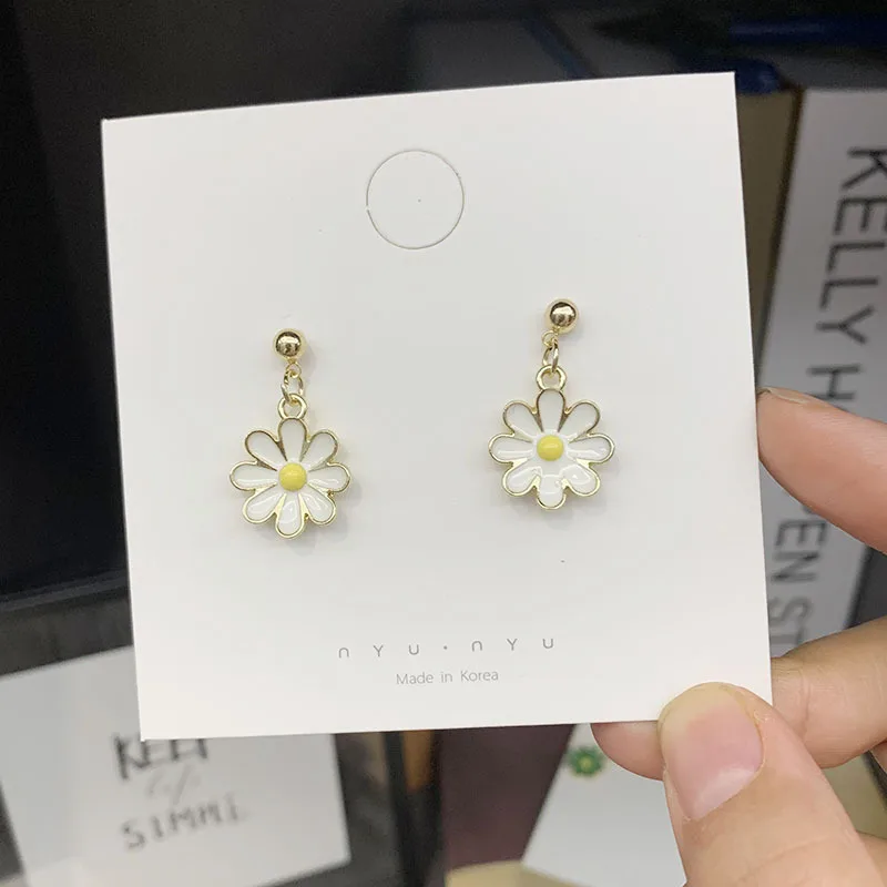 Ear Clips With Fresh Flowers Earrings Without Pierced 2020 New Trendy Fashion For Women | Украшения и аксессуары