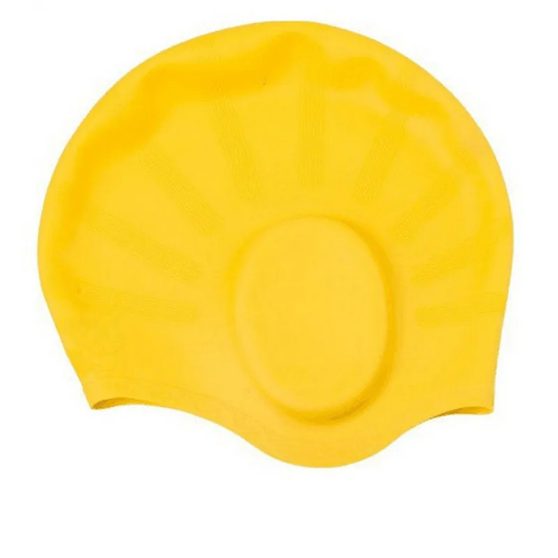 

Flexible Silicone Gel Ear Bathing Swimming Cap Men Women Long Hair Sports Waterproof Swim Pool Cap Swimming Hat Cover for Adult