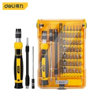 deli 45ni1 multi tool precision screwdriver set watch phone mini hand tools box professional bit for magnetic screwdriver tool