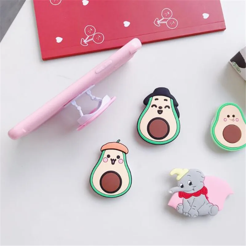 Мультяшная кошка мышь Яйцо вращающееся Силиконовое гнездо для телефона