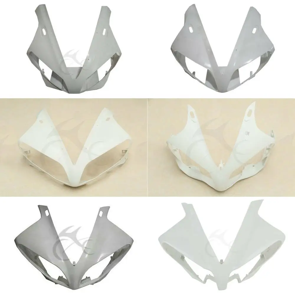 Белый Неокрашенный верхний передний обтекатель для мотоцикла ABS Yamaha YZF R1 2000-2014 02 03