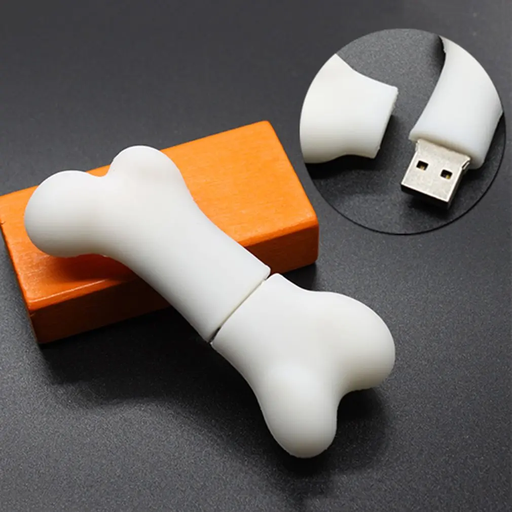 

Portable Bone Shape USB Flash Drives High Speed USB2.0 Storage Mini Device 8G