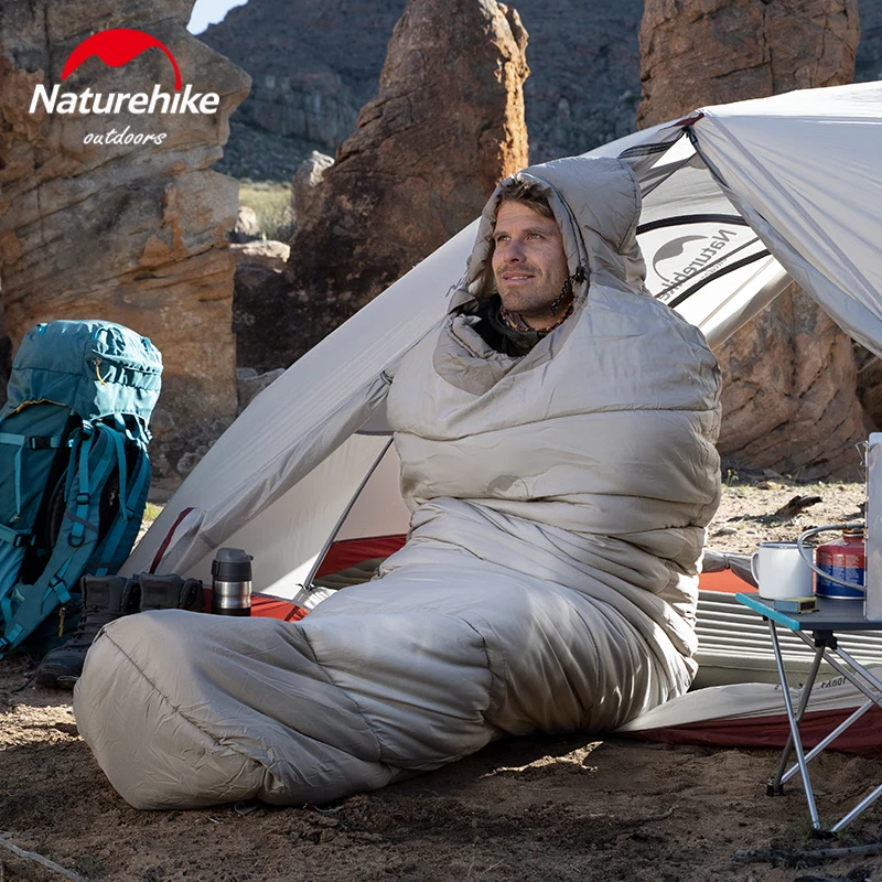 Naturehike 1 5 кг/1 8 кг новый осенне зимний спальный мешок 6 ℃ ~ 4 Пингвин Мумия имитация