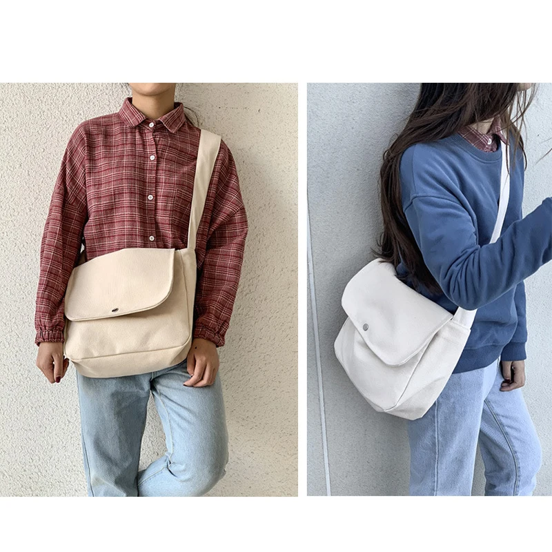

Women Messenger Bag Canvas Crossbody Bags for Girls Mobile Phone Bags Female Designer Handbags Student Bolsa Bolsos Mujer 2021