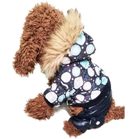 pet dog clothes european american style new cotton padded winter clothes thickened winter windproof and waterproof down jacket