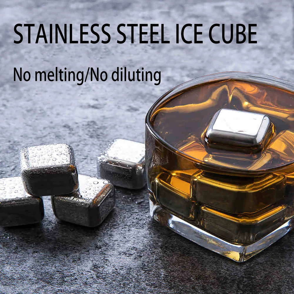 Фото Кубик льда из нержавеющей стали 304 металлический клетчатый кухонный инструмент