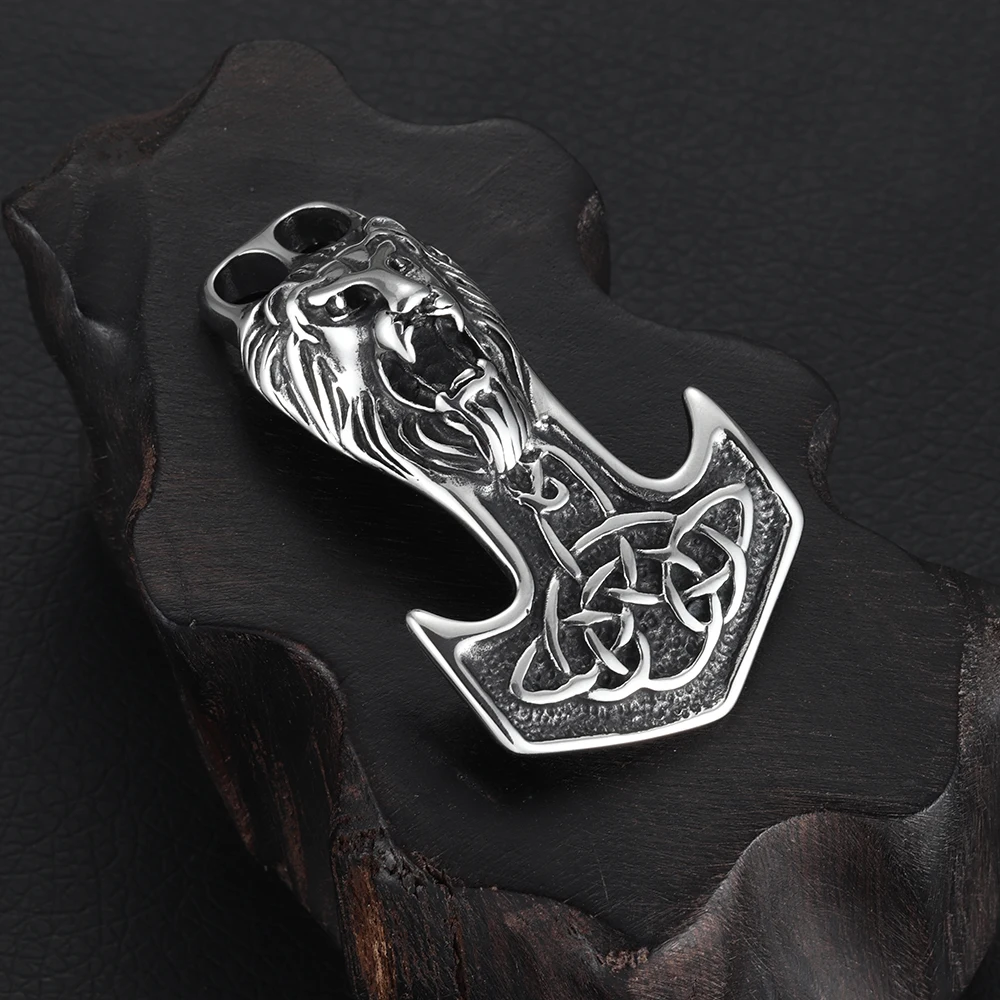 Нержавеющая сталь Viking Thor's Hammer крючки изогнутые с двойным отверстием 6 мм для изготовления браслетов ювелирных изделий фурнитура для самостоятельного изготовления аксессуаров