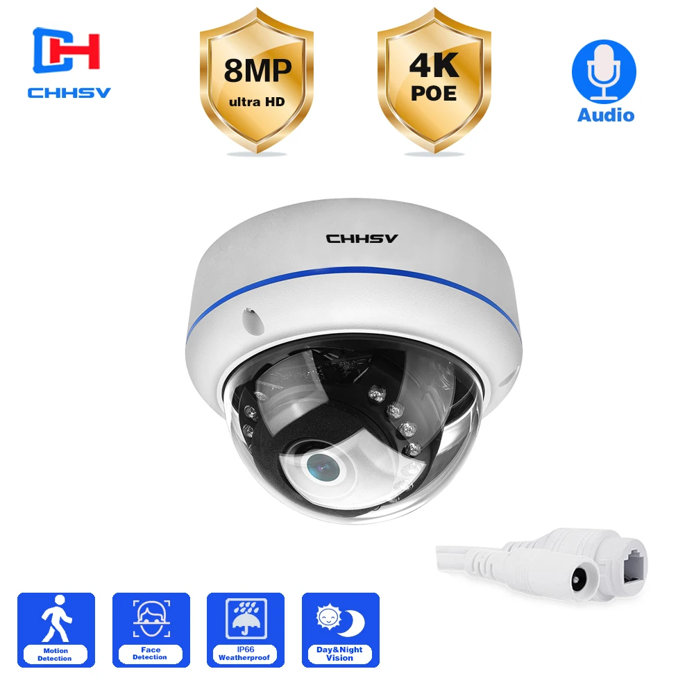 

IP-камера видеонаблюдения CHHSV 4K с функцией распознавания лица