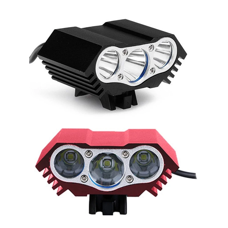 

Bicycle 3000lm 3 x T6 LED Headlamp Outdoor Caving Riding Lamp Bike Front Headlight Cycling Light