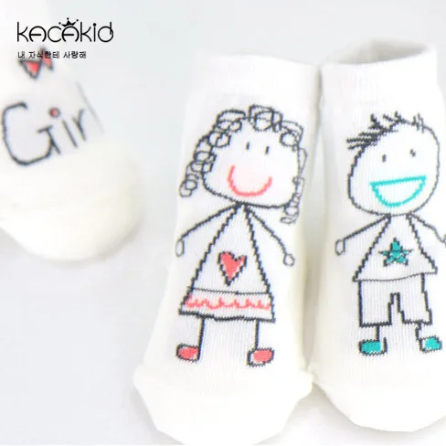 New Arrival Newborn Cotton Socks Cute Cartoon Baby Non-Slip Bottom Boy and Girl | Детская одежда и обувь