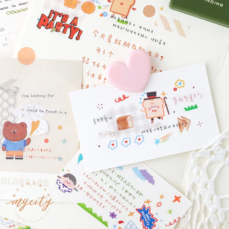 4 шт./лот маленькая милая серия правописаний милый дневник альбом украшение