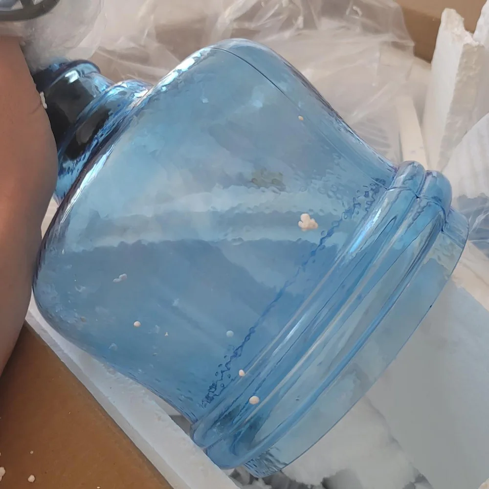 Потолочный подвесной светильник с водяными знаками стеклянная лампа синего