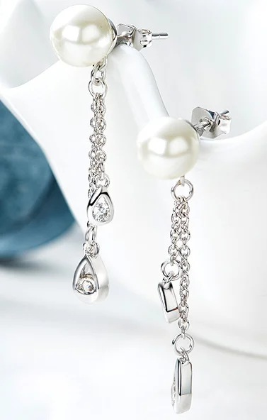 

UXN447 925 pure silver love lady Earrings lovers Earrings