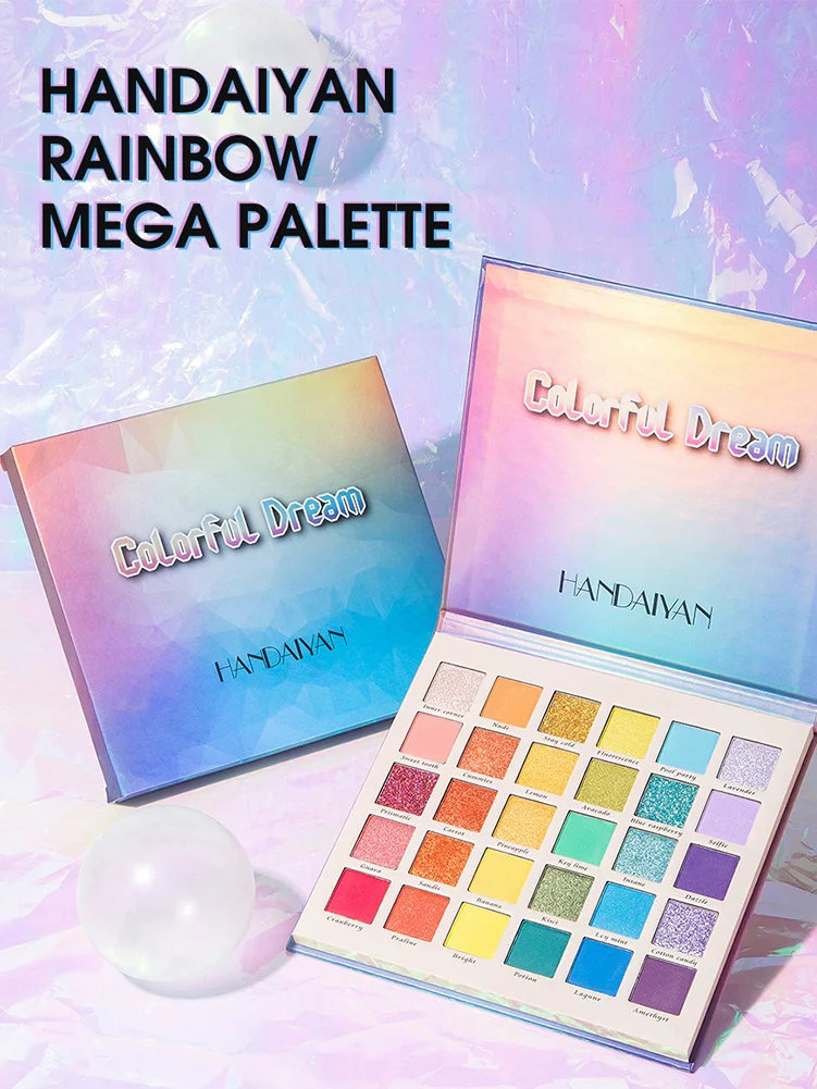 

30 Colors Eyeshadow Palette Matte Shimmer Glitter Eyeshadow Powder Long Lasting High Pigmented Eyeshadow Makeup for Women