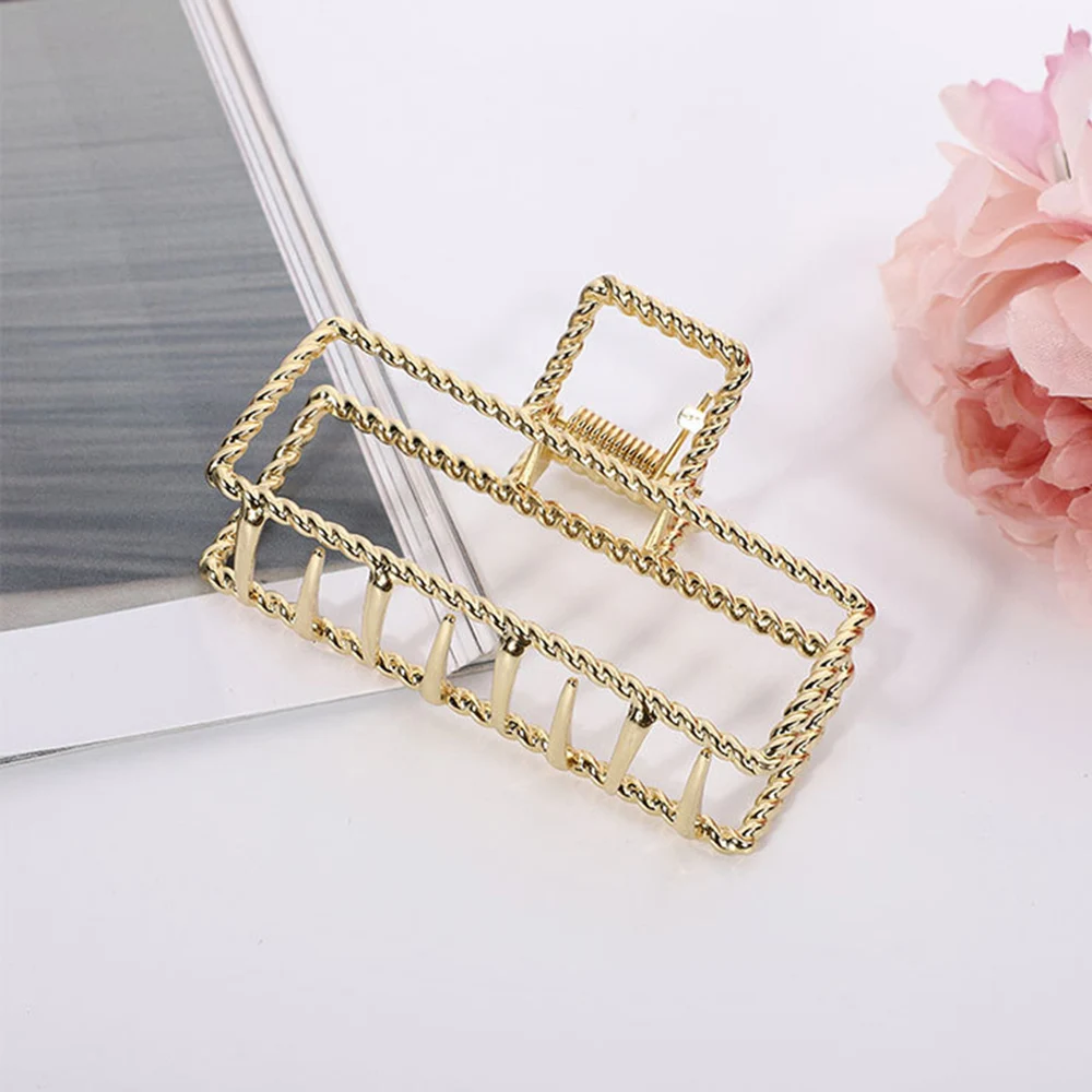 

2021 Multiple Styles Fashion Alloy Geometric Large Hairpin Barrettes for Women Girl Accessories Headwear