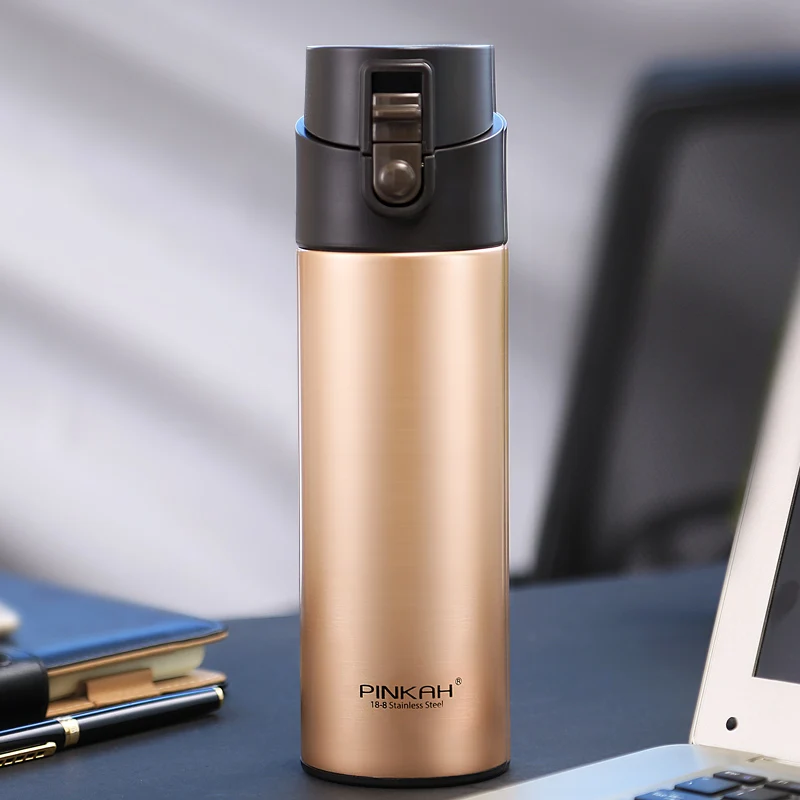 

530ml Thermos Bottle With Tea Filter Vacuum Flask Sealed Leakproof Stainless Steel Milk Big Capacity Travel Insulated Cup