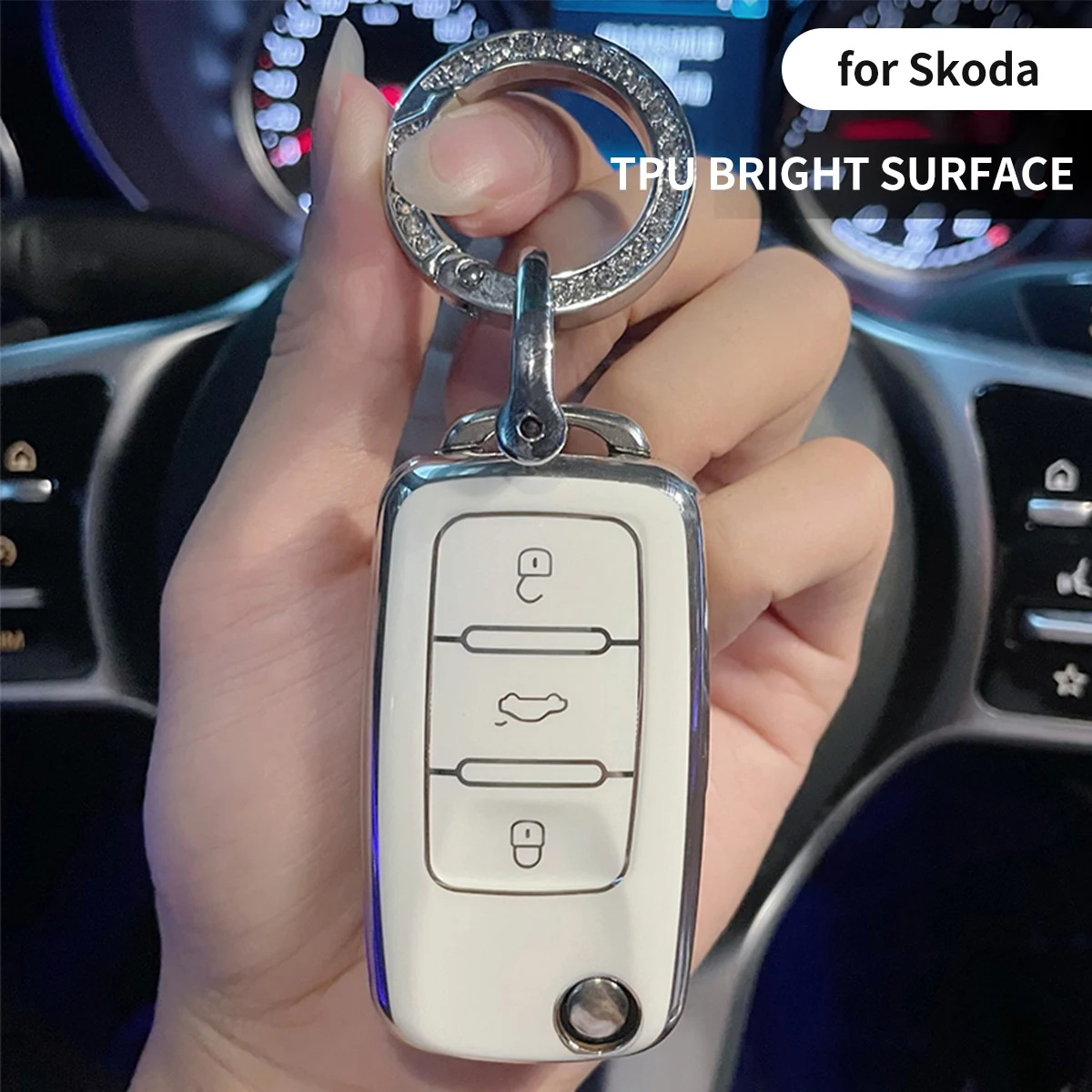 

For Volkswagen Car Key Cover Case For VW Golf 7 MK7 MK2 Bora Jetta POLO For Skoda Octavia A5 Fabia For SEAT Ateca Leon FR 2