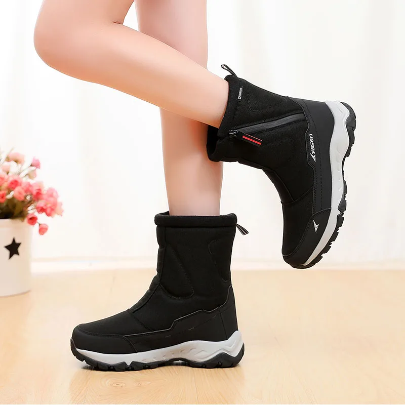 Женские ботинки зимние Нескользящие Водонепроницаемые для женщин женские
