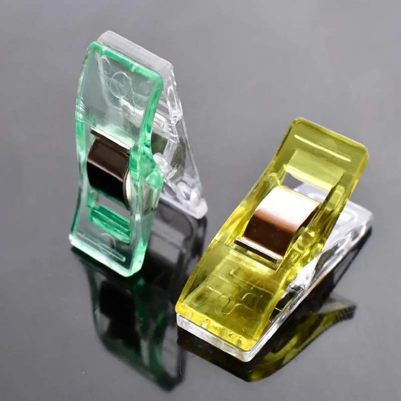 100 шт. разноцветные пластиковые швейные зажимы для квилтинга рукоделия обвязки