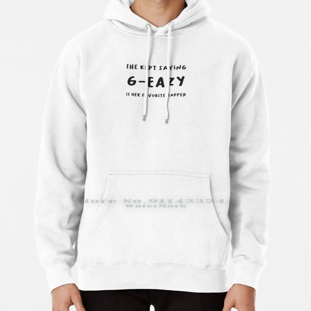 

Свитер с капюшоном G-Eazy 6xl, хлопковый Женский пуловер для подростков большого размера с изображением молодого гералда геазцитата G Eazy