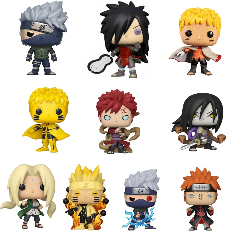Экшн фигурки FUNKO из японского аниме Tsunade Kakashi Gaara Pain Narutos Коллекционная модель