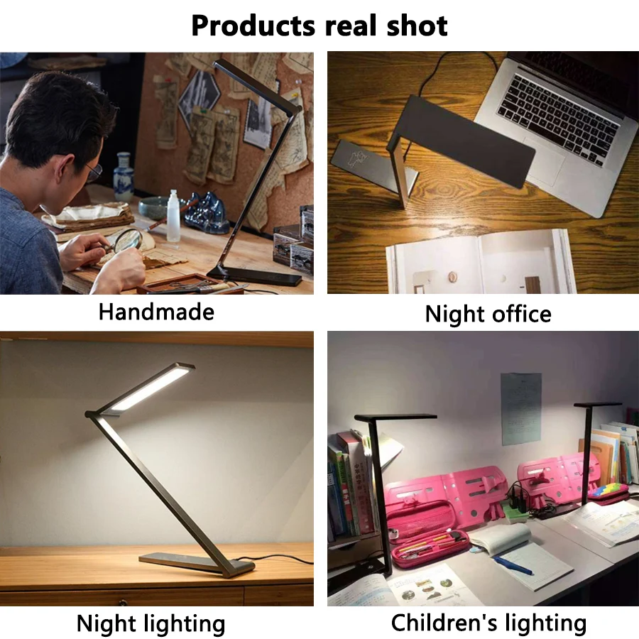 Светодиодный лампа для чтения алюминиевый сплав складной настольная 108 Ламповые