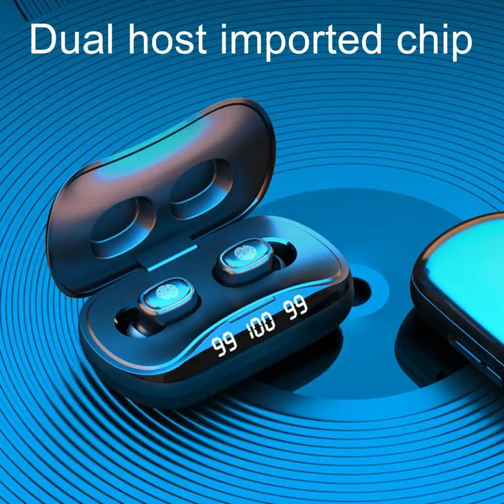 

TWS 210s Bluetooth 5.1 Wireless Headphone In-Ear Touch Screen HD Stereo Sports Waterproof Earbuds Headsets With Mic