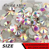 glass bags garment nail art time limited hot sale nail art rhinestone ss4 ss20 crystalab non hotfix stones free shipping