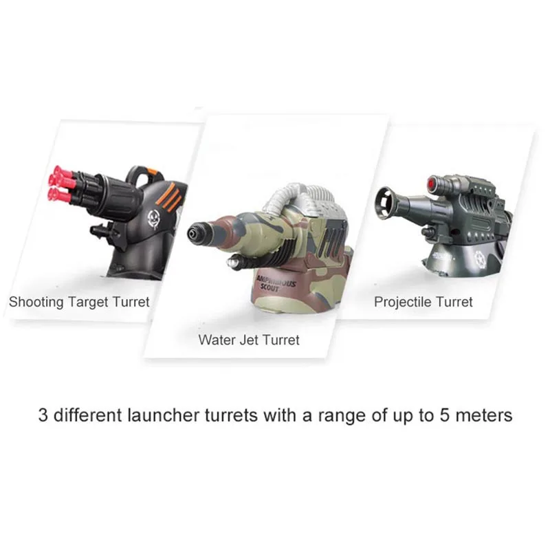 

Army Amphibious RC Tank Toys Electronic Remote Control Vehicle for Children Gifts Air Soft BB Bullet Water Spraying Shoot Target