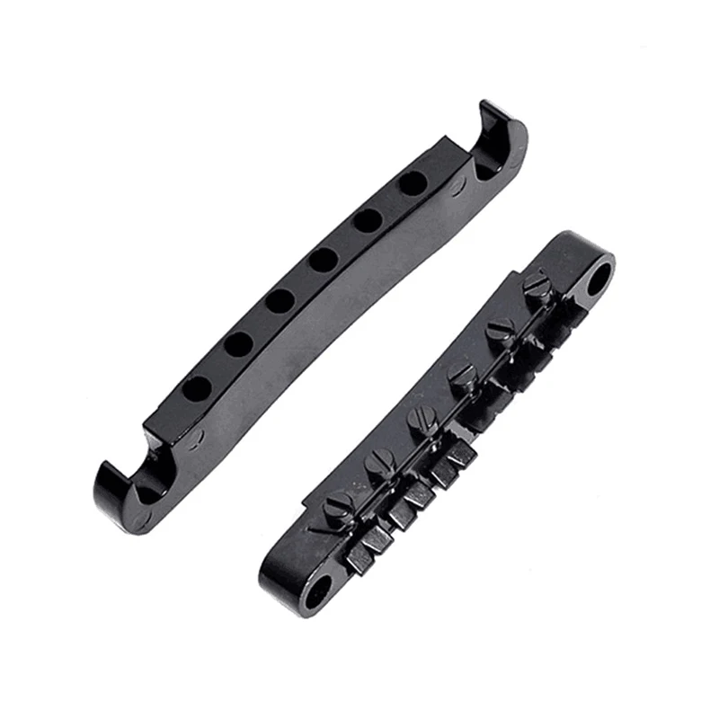 New Guitar String Seat Set Upper Bridge Lower Positioning Column Black Accoustic Accessories | Спорт и развлечения
