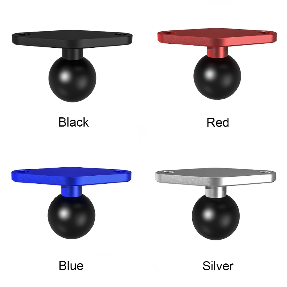 

Motorcycle Fixing Stand Bracket Plate Rubber Ball Head Adapter for Mobile Phone GPS Navigation Devices Intercoms Holder
