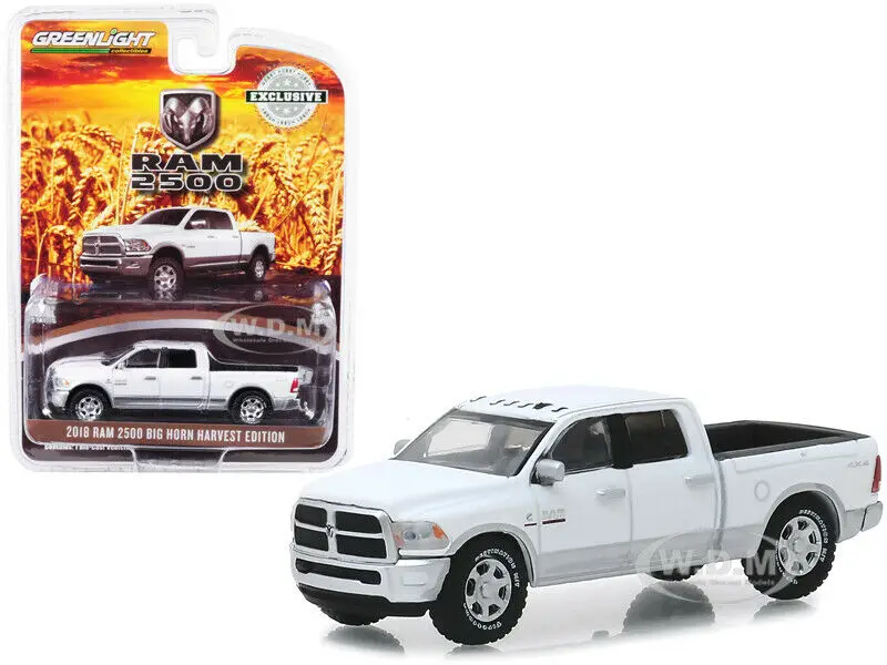 GL 1: 64 большой рог урожая издание DODGE ram 2500 белый сплав модель автомобиля литье под давлением металлические игрушки подарок на день рождения для детей мальчиков