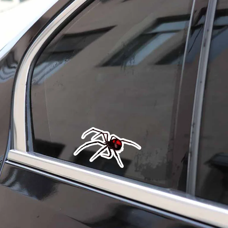 

Vinyl Car stickers Decals Motorcycle Accessories Car-Window Decorative Goods PVC 14cmx8cm Funny poisonous spider