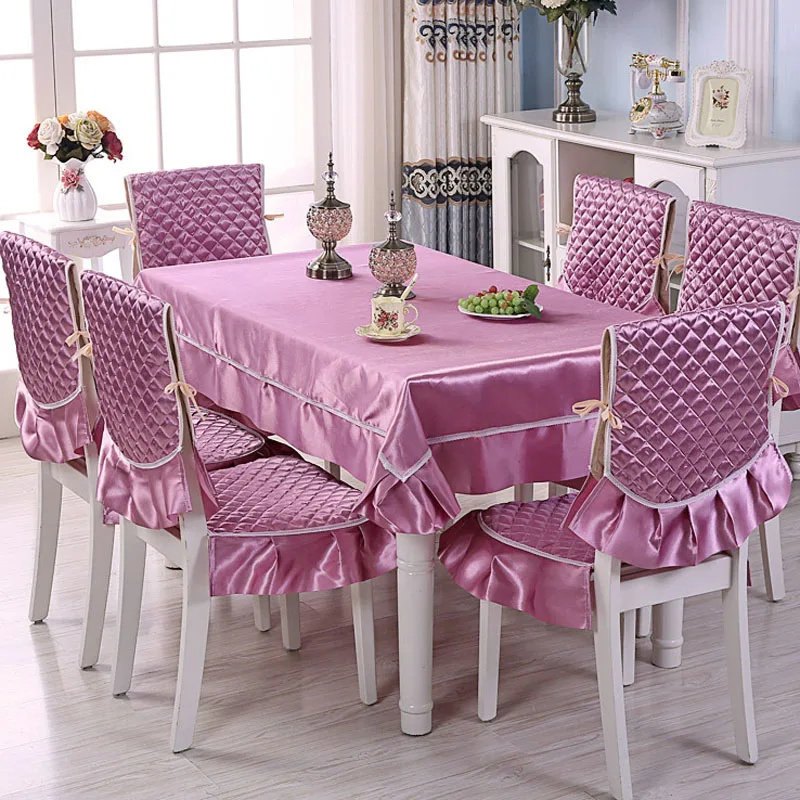 Новый пасторальный Стиль прямоугольная скатерть/туалетный столик и стул Чехлы