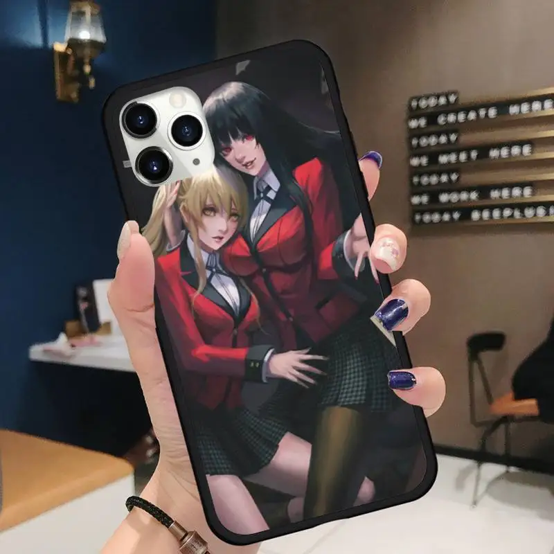 

Anime Kakegurui Phone Case for iPhone 11 12 pro XS MAX 8 7 6 6S Plus X 5S SE 2020 XR Soft silicone
