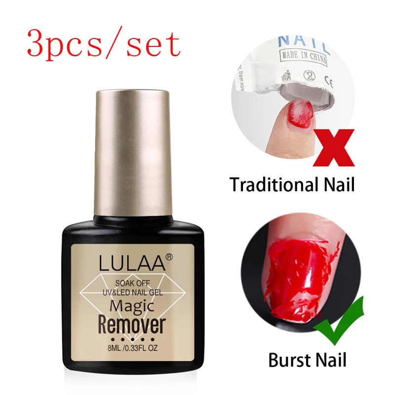 3pcs Remove Gel Набор для ногтей 36 Вт УФ светодиодный светильник Сушилка для ногтей Набор для гелевого маникюра био-Гели Soak Off маникюрный набор гелевых инструменты/9/12 13 шт инструментов для ногтей лак для ногтей, для маникюра - Цвет: 3pcs Remove Gel