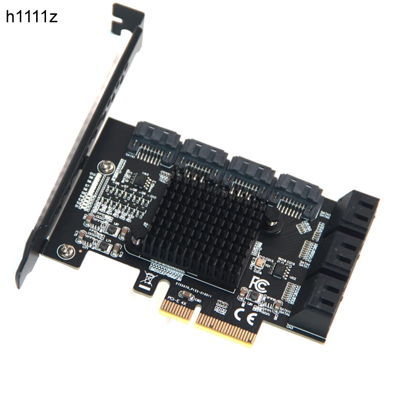 Райзер для майнинга Chi a 10 портов PCIE SATA PCI Express контроллер на 3 плата расширения E X4