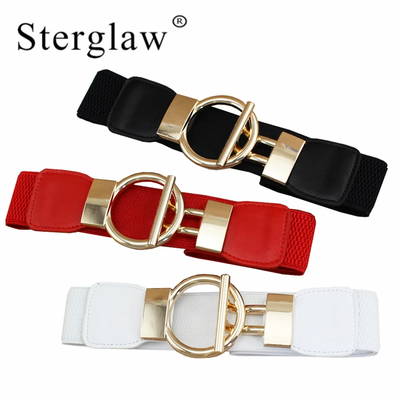 Женский пояс корсет Эластичный с металлической пряжкой ретро 60*4 см F158|Женские