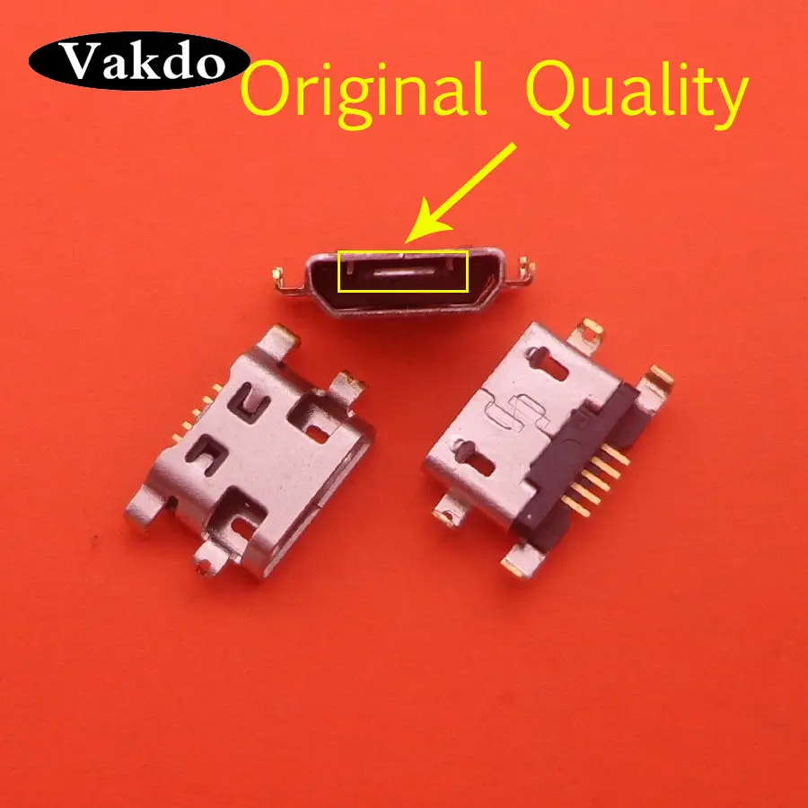 100 шт./лот Micro Usb для Alcatel 7040N зарядный порт док станция гнездо Lenovo A708t S890 Huawei G7 TL00
