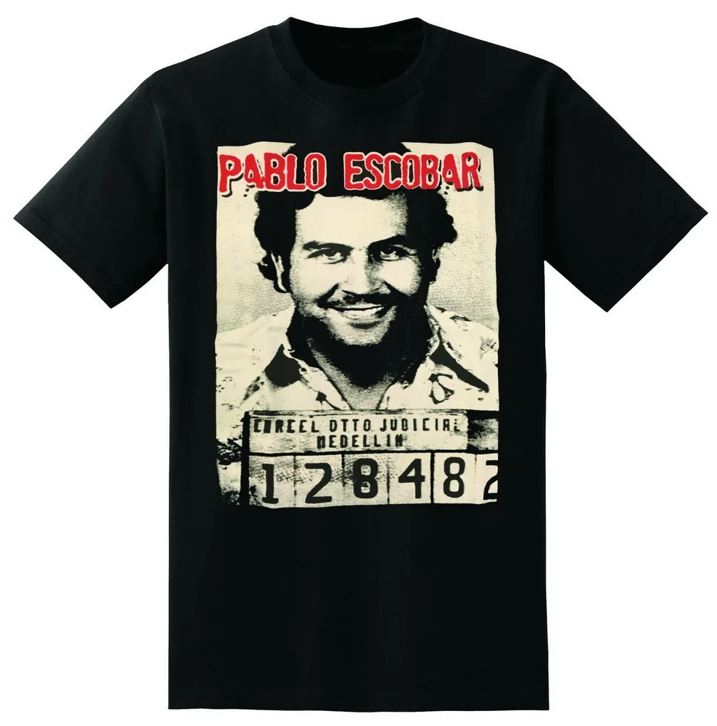 Funny Style Pablo Escobar T-Shirt Fashion Tee Shirt | Мужская одежда