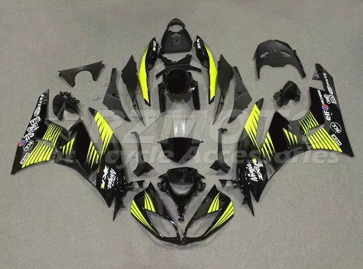 

Инъекций Новый ABS Обтекатели комплект подходит для kawasaki Ninja ZX-6R 636 2009 2010 2011 2012 6R 09, 10, 11, 12, кузов комплект желтого и черного цвета
