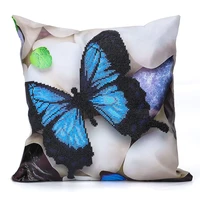 5d diy diamond paintings drill butterfly cushion cover replacement pillow case mosaic cross stitch kit embroidery decor home