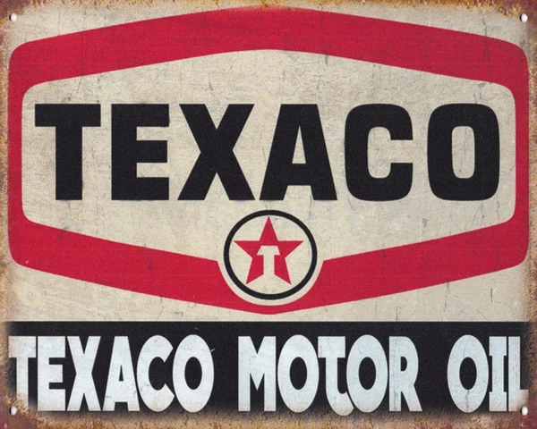 Texaco моторное масло в гараж или мастерскую двигателя автомобиля металлическая