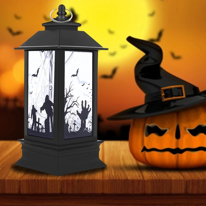 

2020 Halloween Pumpkin Light LED Hanging Lantern New Year Gift Horror Witch Pumpkin Ghost Hand Garden Deco for Halloween