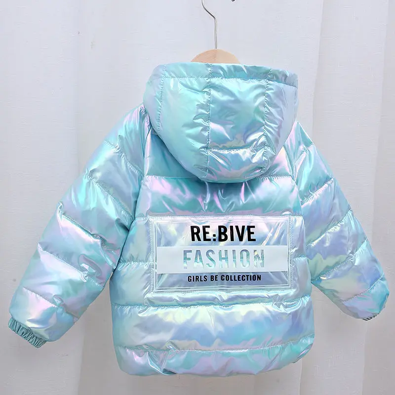 Childrens Down jacket Winter Hooded Boys and Girls Down Jackets Baby Cotton-Padded Clothes Kids Warm Clothes 1-8T