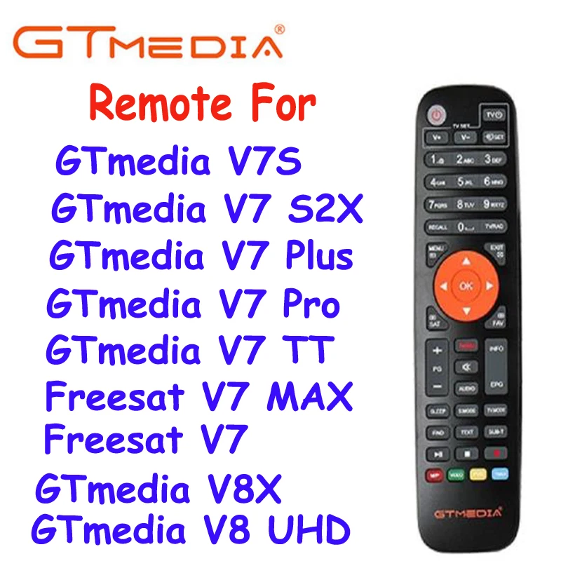 Пульт дистанционного управления GTMedia v7s/v8 nova для спутникового приемника V7 V7S Max plus