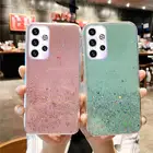 Блестящий Мягкий силиконовый чехол для Samsung Galaxy A32 A52 A72 2021, блестящий прозрачный чехол для Samsung Galaxy a52 a72 A51 A71, чехлы