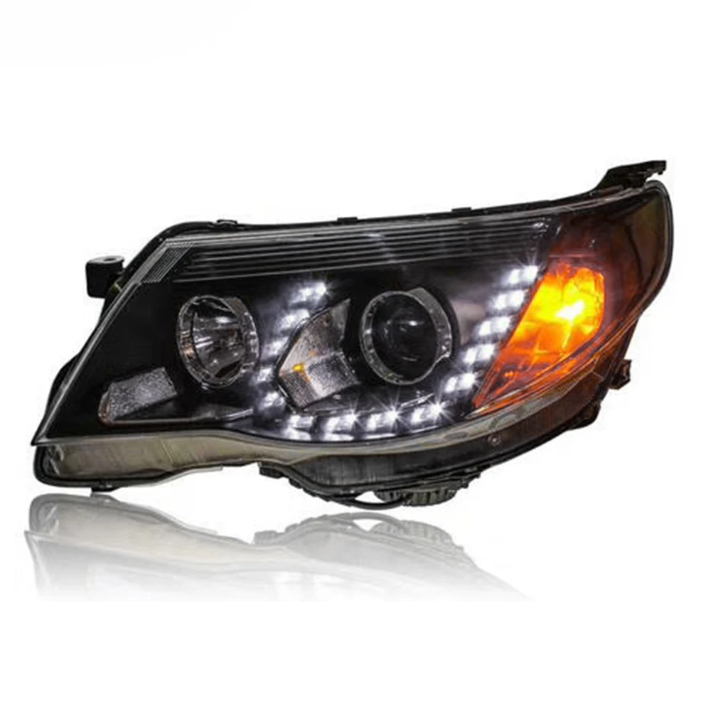 2PCS Car Styling Head Lamp for Subaru Forester Headlight 2008 2009 2010 2011 2012 LED DRL Hid Bi Xenon Projector Lens | Автомобили и