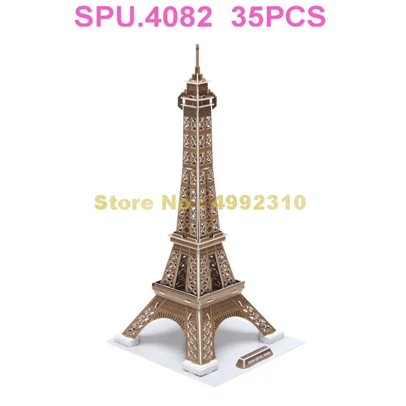 35 шт. картонные мини-пазлы с Эйфелевой башней | Игрушки и хобби