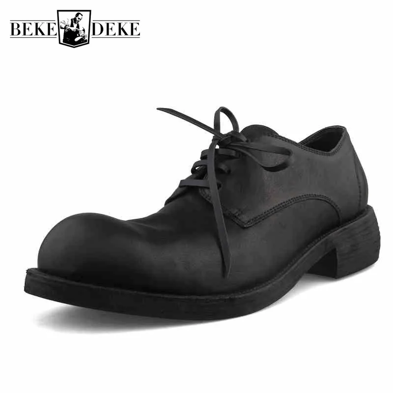 Роскошная повседневная обувь из натуральной кожи Мужские Винтажные модельные